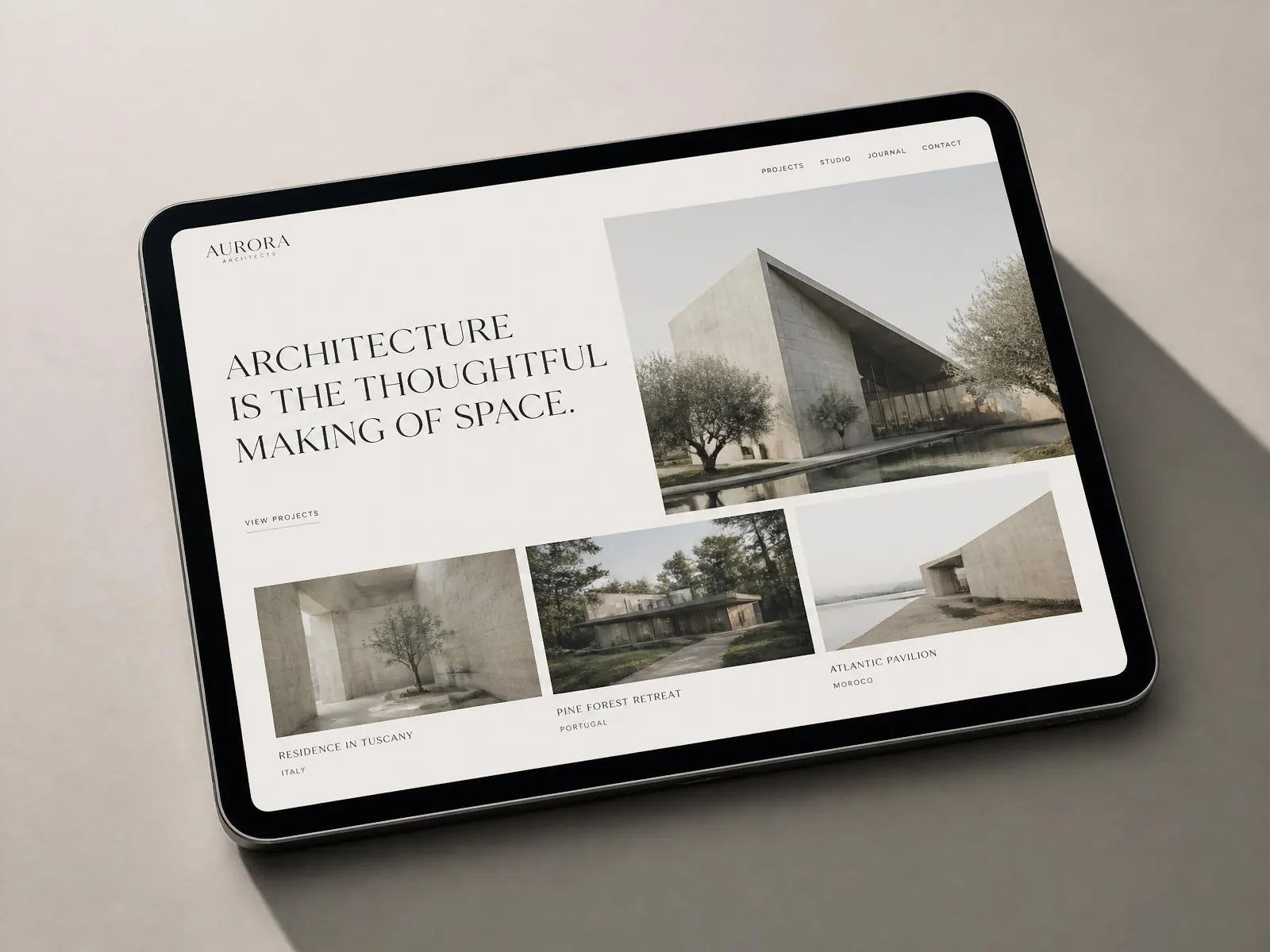 Aurora Arquitectos — Arquitectura · Portfolio profesional