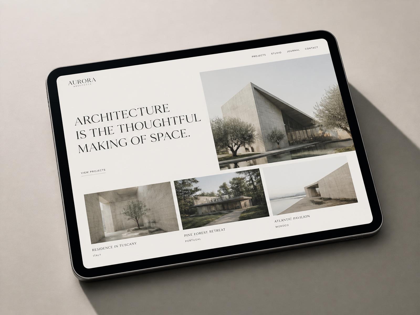 Aurora Arquitectos — Arquitectura · Portfolio profesional